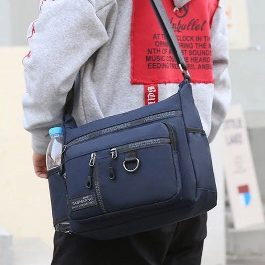 2025 New Men’s Large-Capacity Messenger Bag – Waterproof Shoulder Bag for Business & Travel