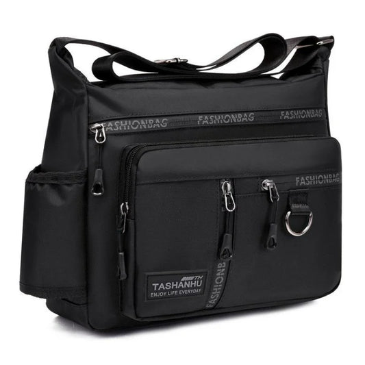 2025 New Men’s Large-Capacity Messenger Bag – Waterproof Shoulder Bag for Business & Travel